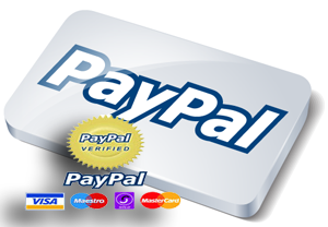 Aceitamos pagamentos por Paypal